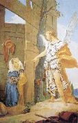 Giovanni Battista Tiepolo Sarah and the Archangel oil on canvas